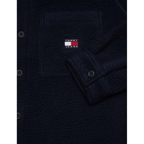 Tommy Hilfiger Ανδρικό πουκάμισο Badge Casual Teddy Fleece Overshirt